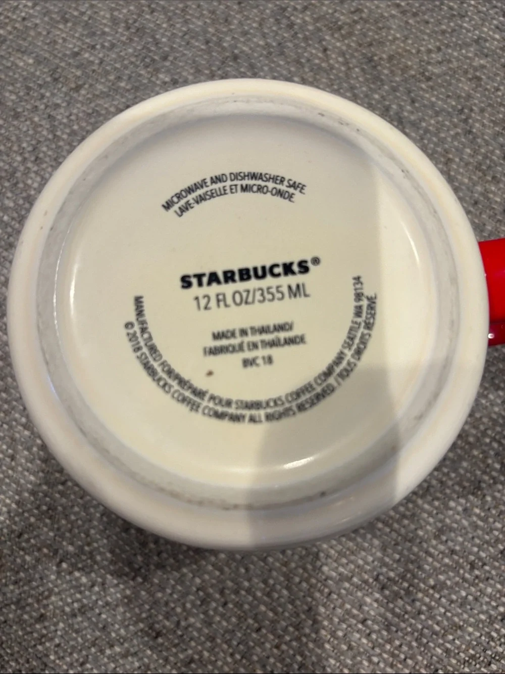 Starbucks +Ban.do 2018 limited edition featuring rose pattern with Red Handle